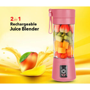 Elegant USB Rechargeable Portable Blender – 380ml Personal Smoothie Maker